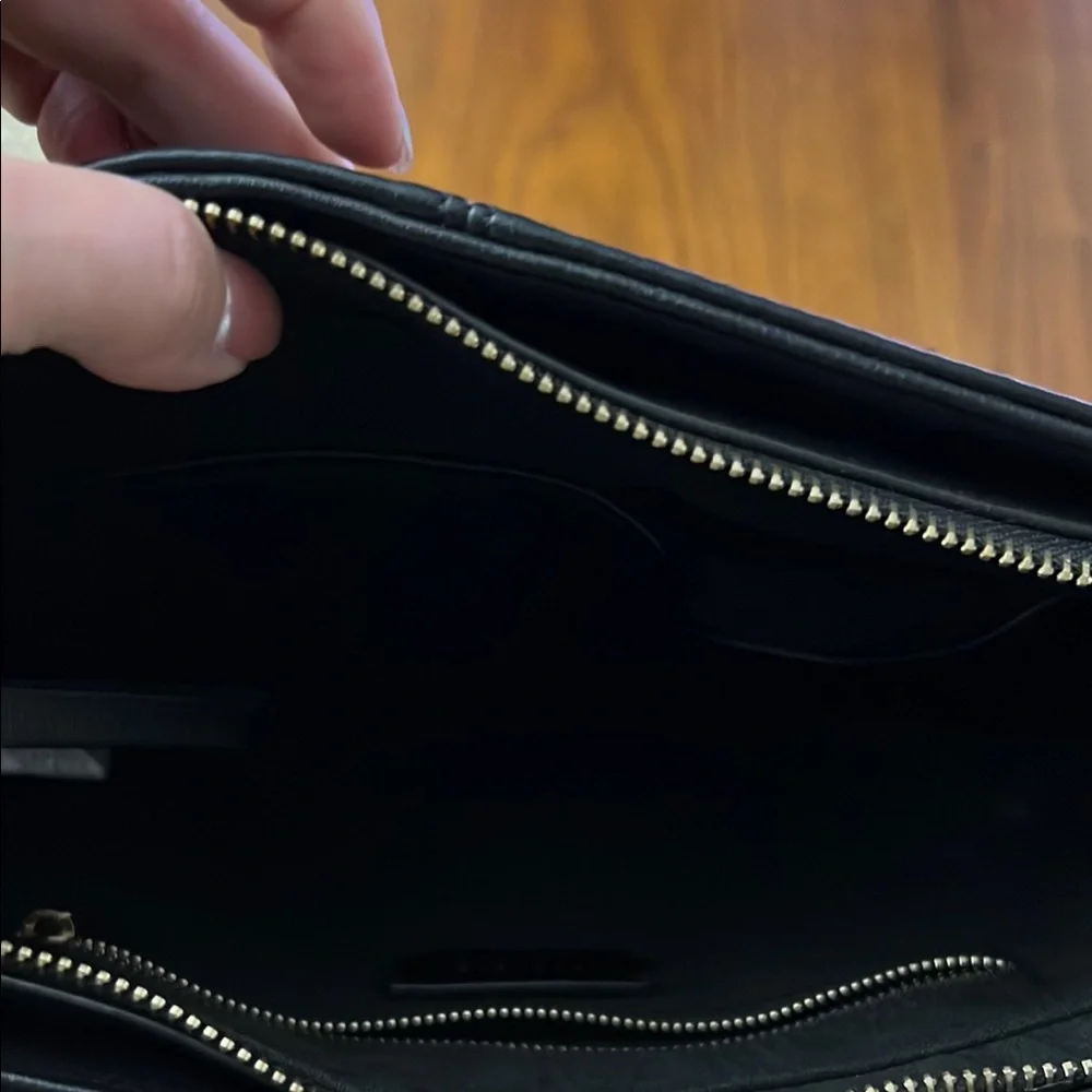 Forever 21 Black Shoulder Bag with Adjustable Strap and Structured Design